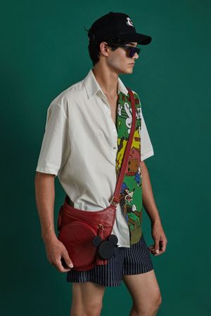 POCHETE COURO BIG THE PARADISE - VERMELHO