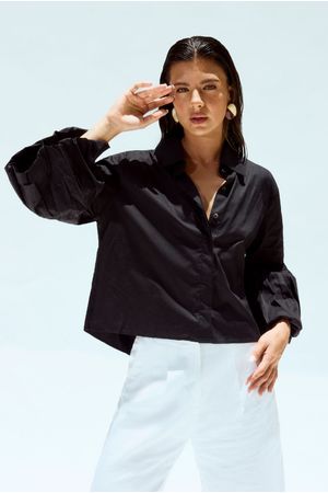 CAMISA BENNET CHEMISE - PRETO