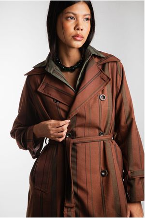 TRENCH COAT ARPAJON MADNOMAD - MARROM