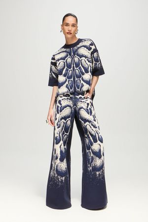 PANTALONA DE TRICOT YUKIO - AZUL