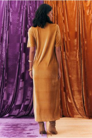 VESTIDO SIENA AGUA - AMARELO