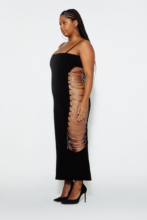 VESTIDO MOLDURA KAROLINE  VITTO - PRETO