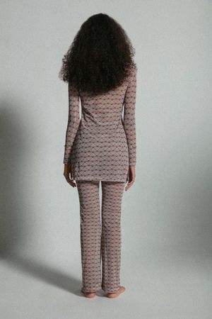 TUNICA NIPON INHALE - ESTAMPADO LEQUES