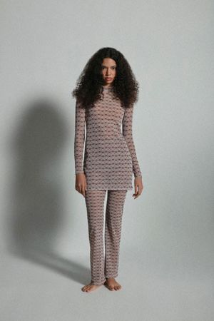 TUNICA NIPON INHALE - ESTAMPADO LEQUES