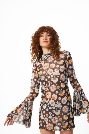 BLUSA TULE 1970 MADNOMAD - PRETO