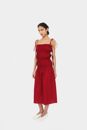 VESTIDO SANFI ÃO - VINHO